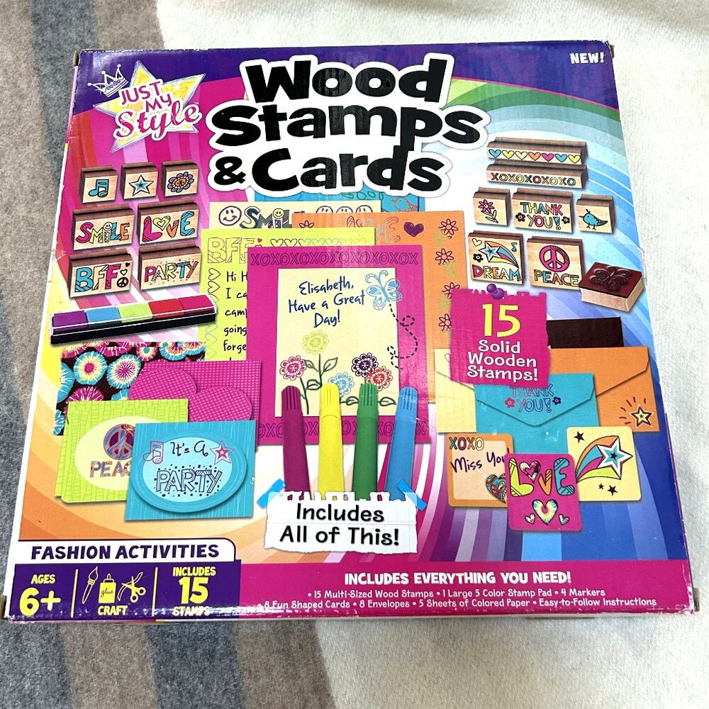 Wood Stamps and Cards Craft Kit